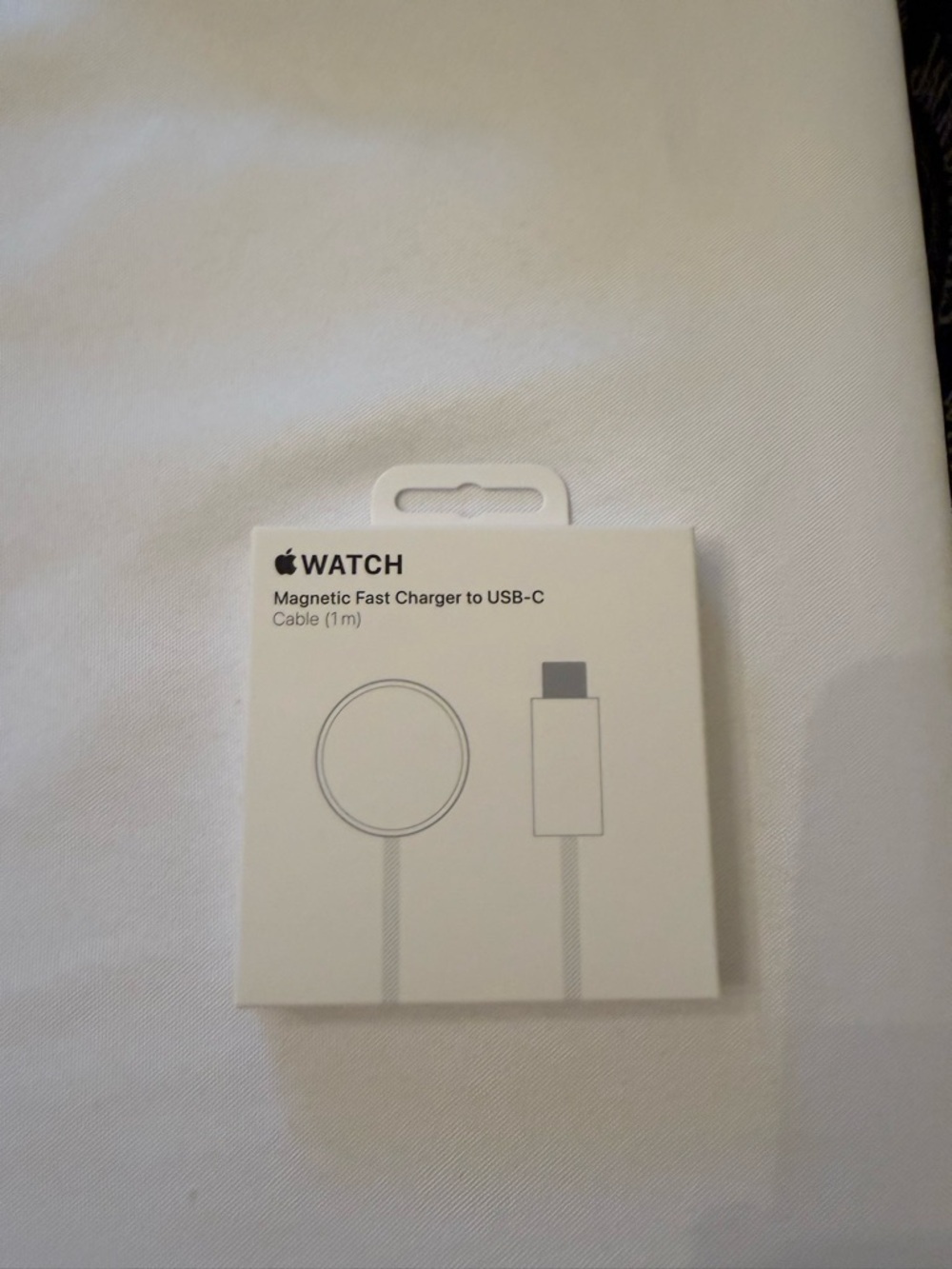 Apple Store White Braided Magnetic Fast Charging Cable with USB-C